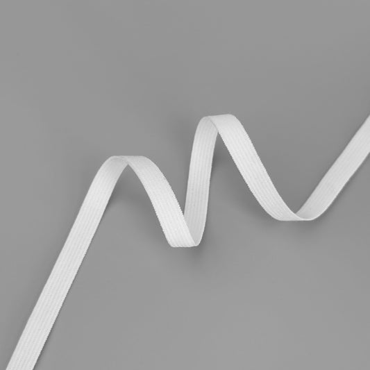 Narrow elastic elastic 8129 7mm, white