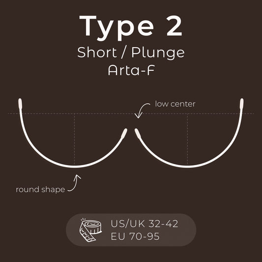 Underwire type 2, plunge, Arta-F