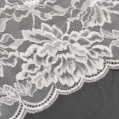 Elastic lace 22cm, milk, off white (4)