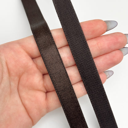 Strap elastic 740/15 15mm, chocolate brown (111)