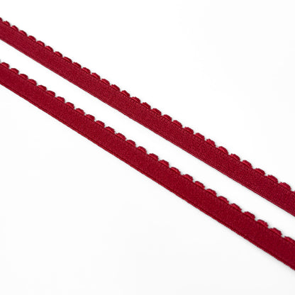 Decorative elastic 641/10 10mm, dark red (101)