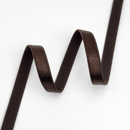 Strap elastic 740/10 10mm, chocolate brown (111)