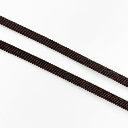 Narrow elastic k-195/6 6mm, chocolate brown (111)