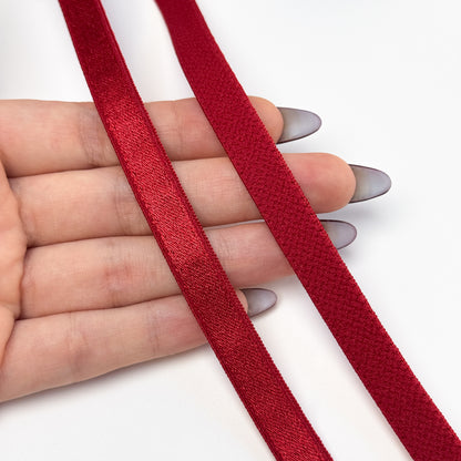 Strap elastic 740/10 10mm, dark red (101)
