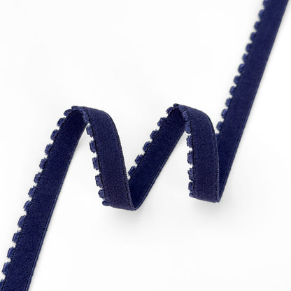 Decorative elastic 641/10 10mm, dark blue (61)