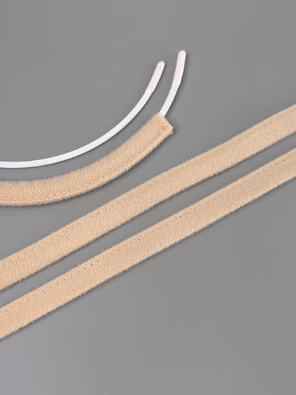 Plush underwire casing, beige (126), 10mm