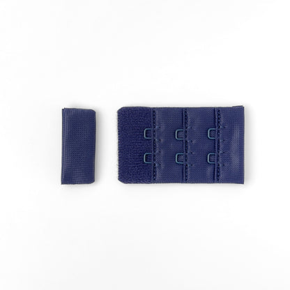 Hook-and-eye closure, dark blue (61), 3 rows, 54×32mm