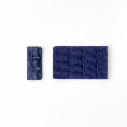 Hook-and-eye closure, dark blue (61), 3 rows, 54×32mm