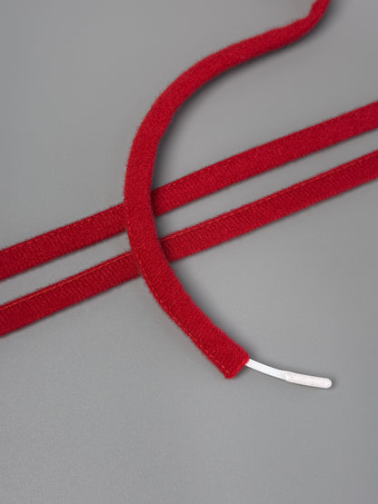 Plush underwire casing, dark red (101), 10mm