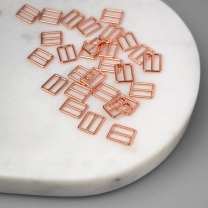 Slider (rectangle), rose gold, 10mm