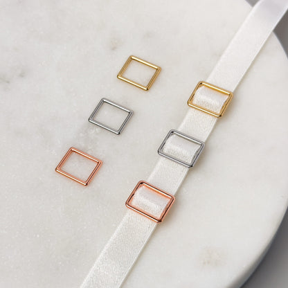 Slider (rectangle), rose gold, 10mm