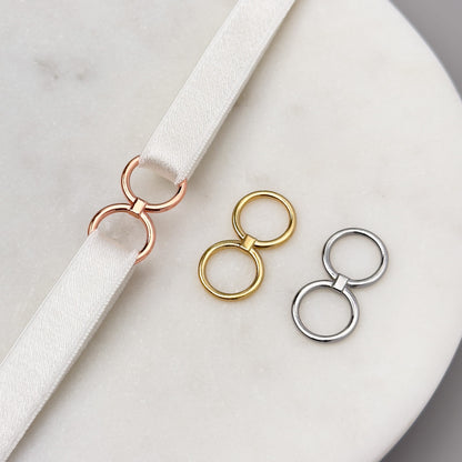 Ring (double ring), gold, 10mm