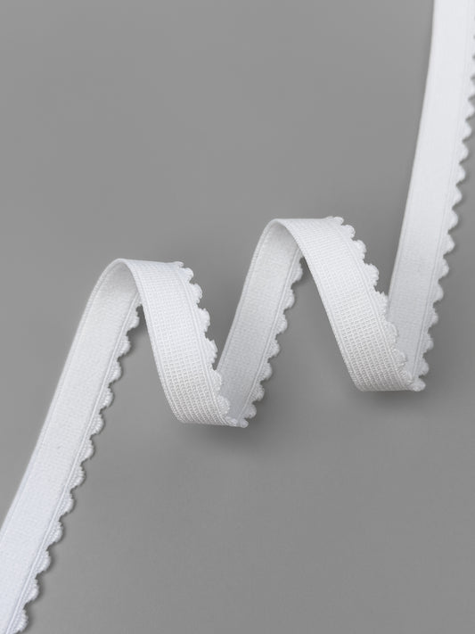 Scalloped underband elastic 605/12 12mm, white
