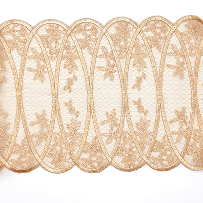 Embroidery lace 17cm, rose gold