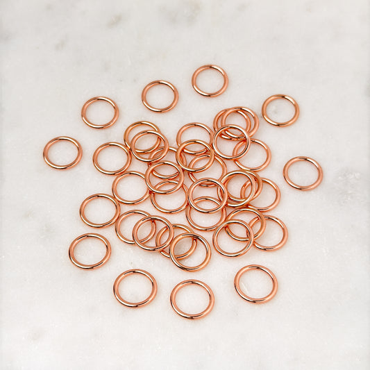 Ring, rose gold, 10mm