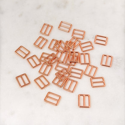 Slider (rectangle), rose gold, 10mm