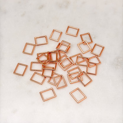 Ring (rectangle), rose gold, 10mm