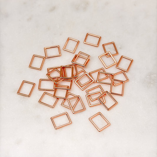 Ring (rectangle), rose gold, 10mm