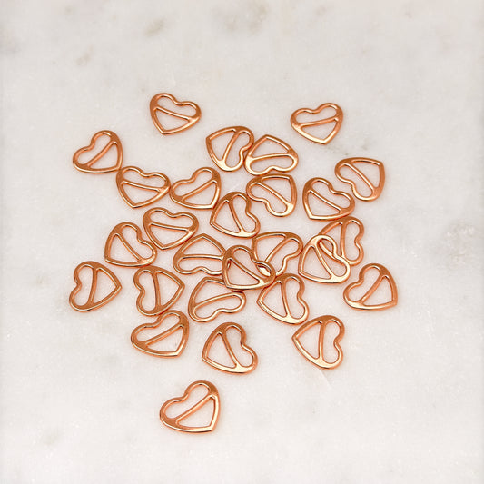 Slider (heart), rose gold, 10mm