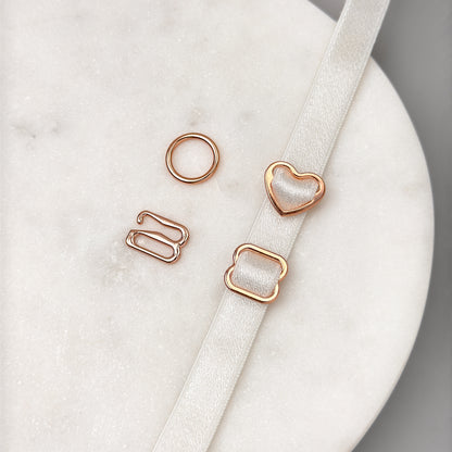 Slider, rose gold, 10mm