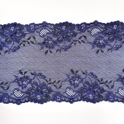 Elastic lace 17cm, dark blue (61)