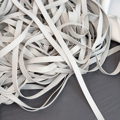 Rubber swimwear elastic tape 6mm, white