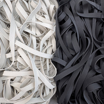 Rubber swimwear elastic tape 6mm, black