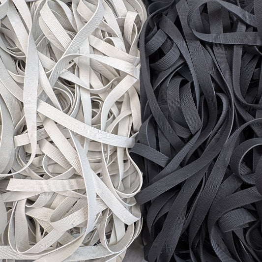 Rubber swimwear elastic tape 6mm, black