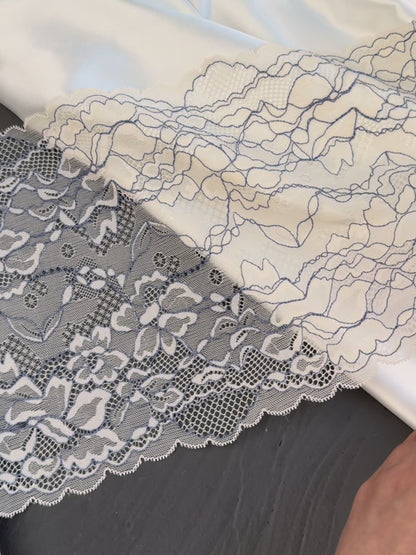 Encaje elástico 22 cm, champán