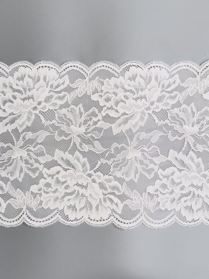 Elastic lace 22cm, milk, off white (4)
