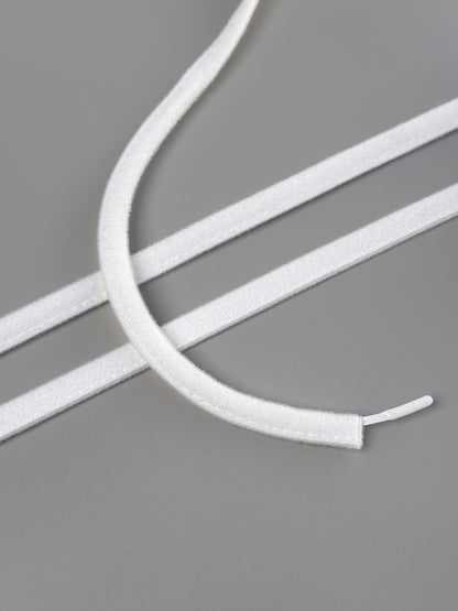 Plush underwire casing, white, 10mm